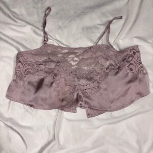 Garage Lace Detail Chemise in Soft Purple